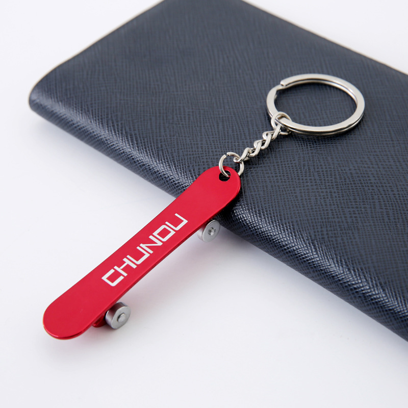 Custom skateboard shape bottle opener