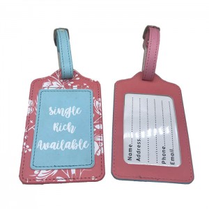 BT-0114 Custom Logo PU Luggage Tag
