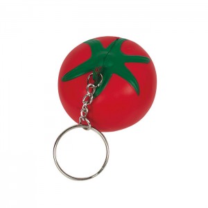 Supply OEM/ODM China Wholesale Toys PU Foam Squeeze Tomato Keychain Promotional Stress Balls Anti Anxiety Personalized Gift