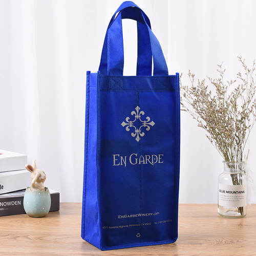 BT-0073 Promotional Eco-Friendly Non Woven handle bag 2 Bottle