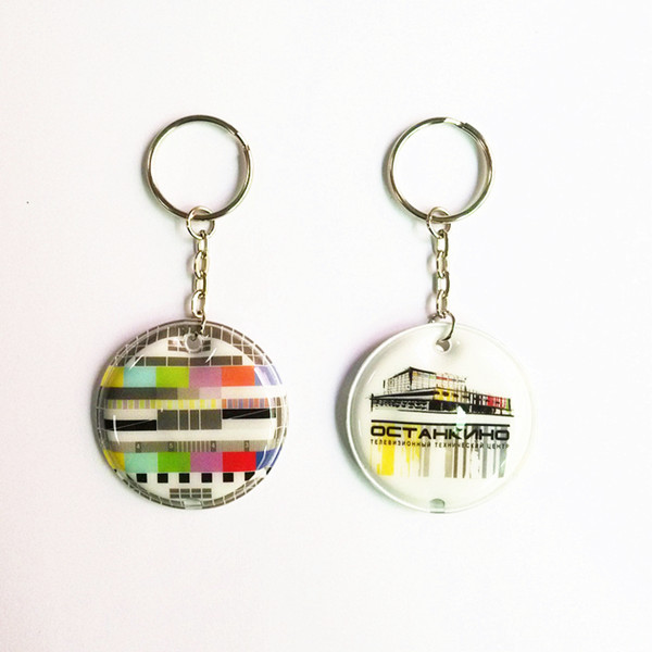 promotional LED PVC keyrings