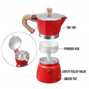 HH-0781 Custom espresso individuals moka pot