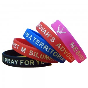 Factory Supply China Manufacturer Custom Logo Silicon Wristband