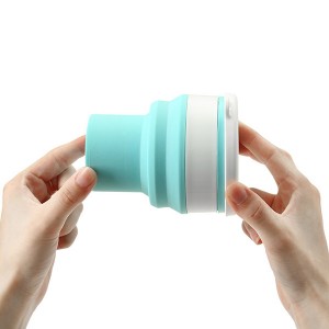 HH-0470 Promotional collapsible silicone travel cups