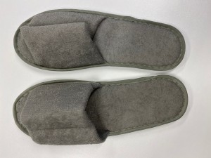 China Cheap price China Manufacturer Velour Terry Cloth Fabric Disposable Slippers Hotel
