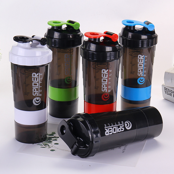 Branded spider shaker bottle with logo