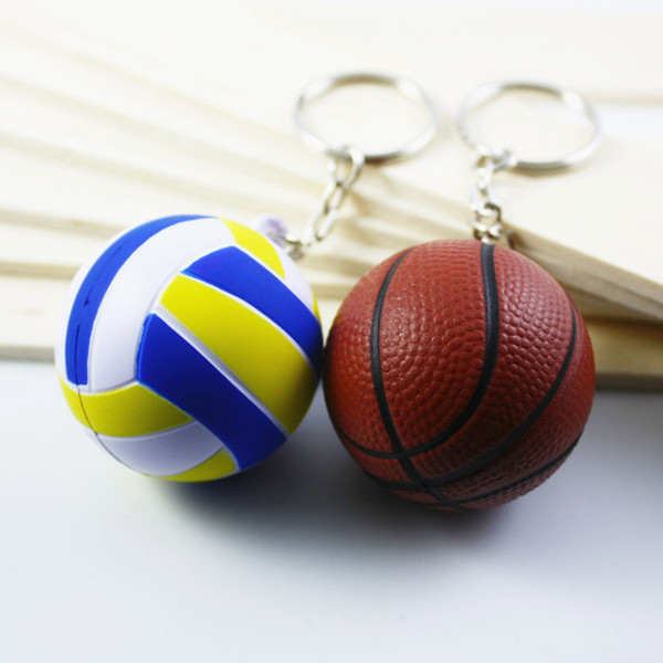 branded PVC football keychains