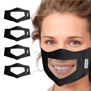 HP-0088 Custom cotton face masks with clear window