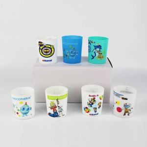 HP-0493 custom 100ml kids oval-shaped toothbrush cup