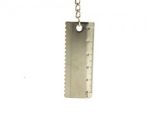 Promotional mini ruler keychain
