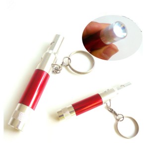 High Performance China Various Colors Metal Material Promotional Whistle Key Chain Holders