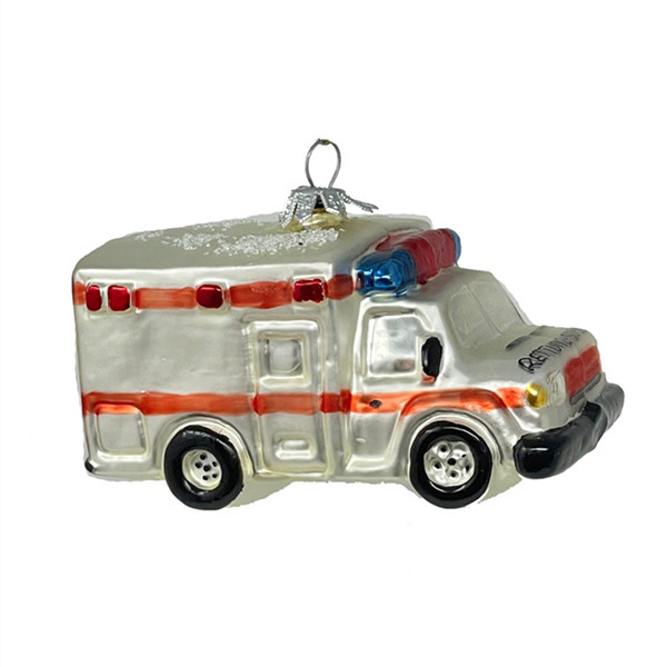 HH-0717 Promotional ambulance christmas ornaments