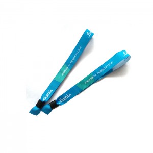 Hot sale China Disposable Fabric RFID Bracelet with RFID Card + Lock