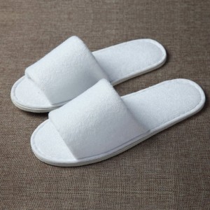 China Cheap price China Manufacturer Velour Terry Cloth Fabric Disposable Slippers Hotel