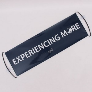 LO-0027 Promotional retractable hand-held scroll banners