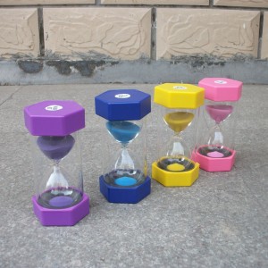HH-0255 Custom Hexagonal Sand Timers with Logo