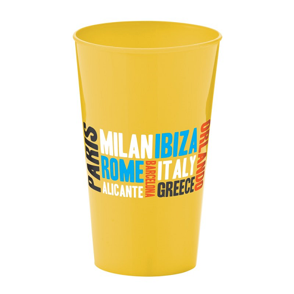 Printing plastic cups