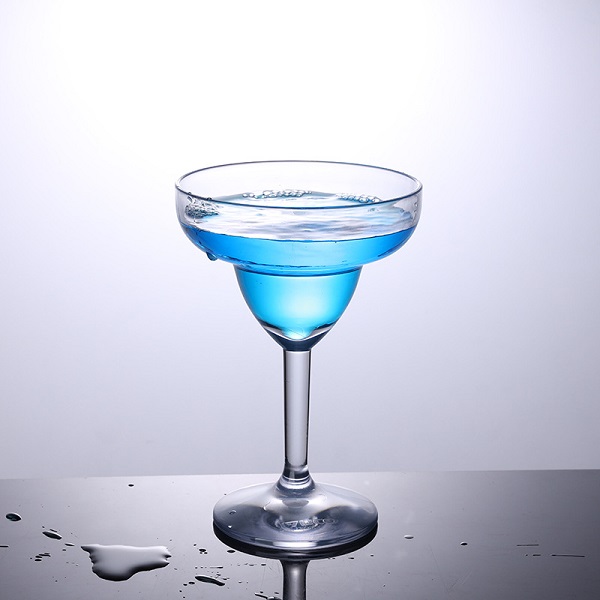 Custom plastic margarita glass