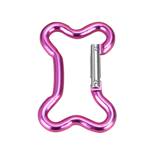 HH-0545 Promotional aluminum dog bone shape carabiners