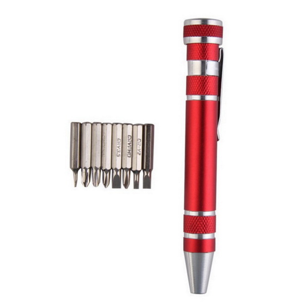promotional  8 in 1 aluminum screwdriver kits (2)